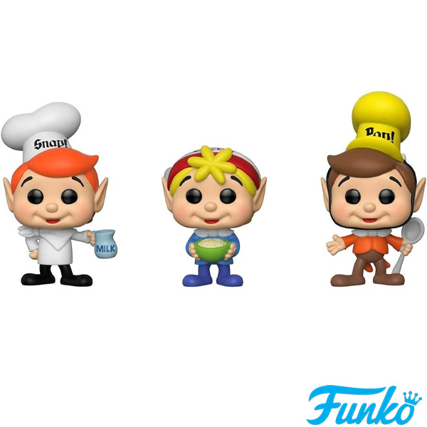 Funko POP Ad Icons Rice Krispies Snap, Crackle and Pop Exclusive Figure 3 Pack